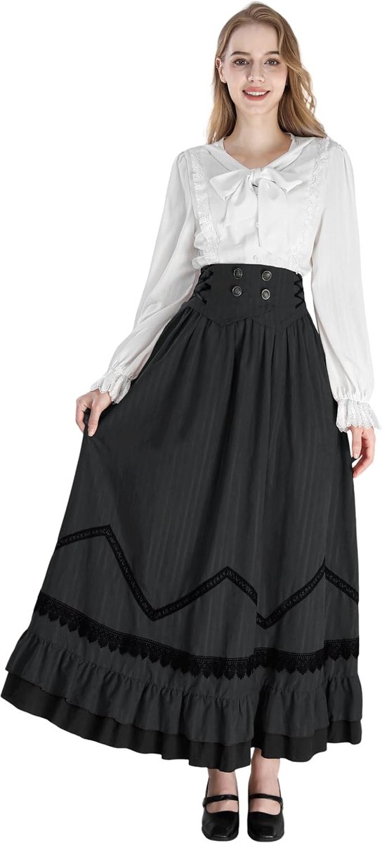 kleding dames victoriaanse jurk feestelijke jurken carnaval kostuum dames renaissance blouse rok set