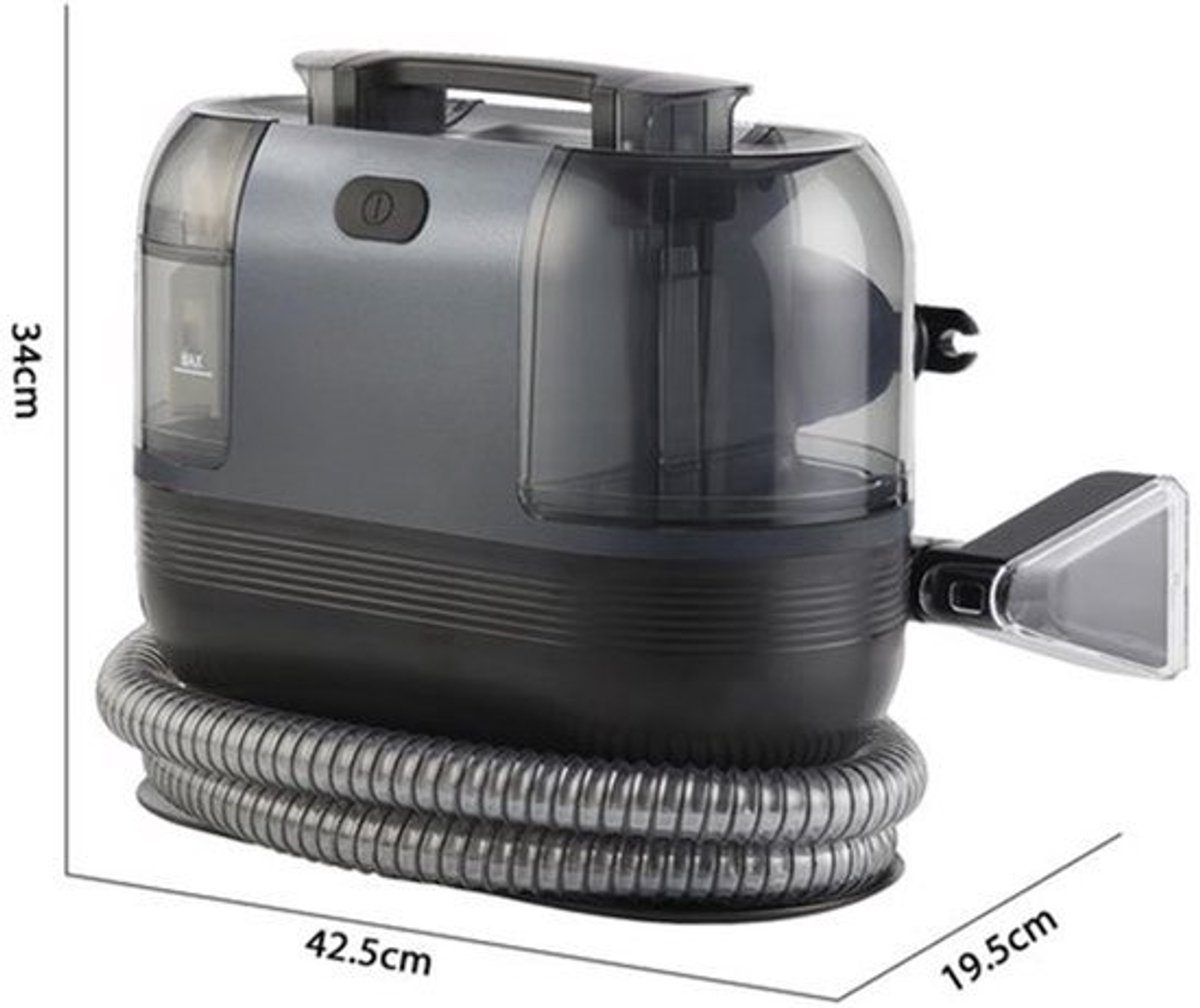 Tapijtreiniger Draagbaar - 1500W Vermogen - 1250 ml Tankinhoud - ABS Materiaal - Voor Huisdieren En Auto's