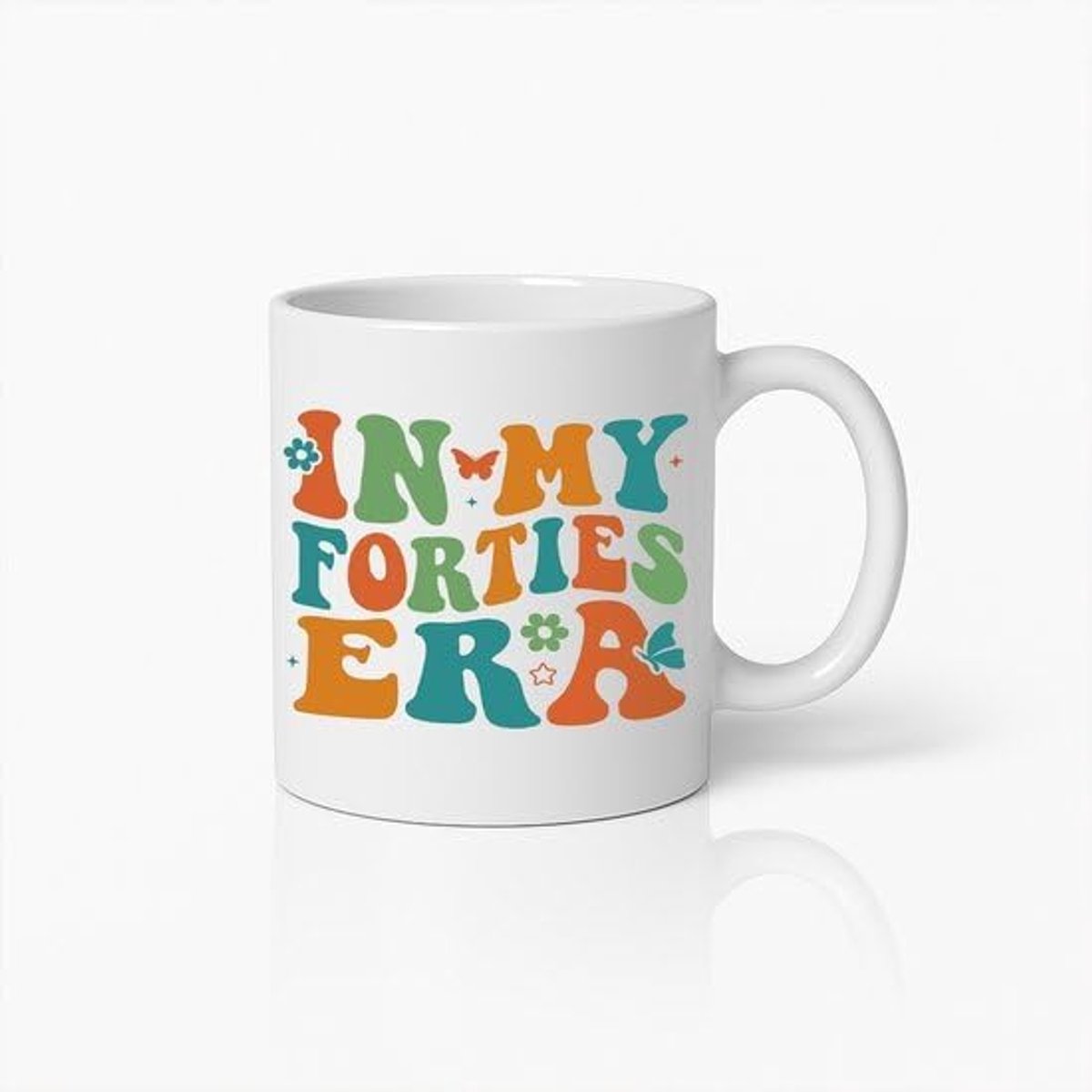 "In Mijn Veertiger Tijdperk" Mok – Grappig voor Vrouwen – 40 Jaar Koffiebeker