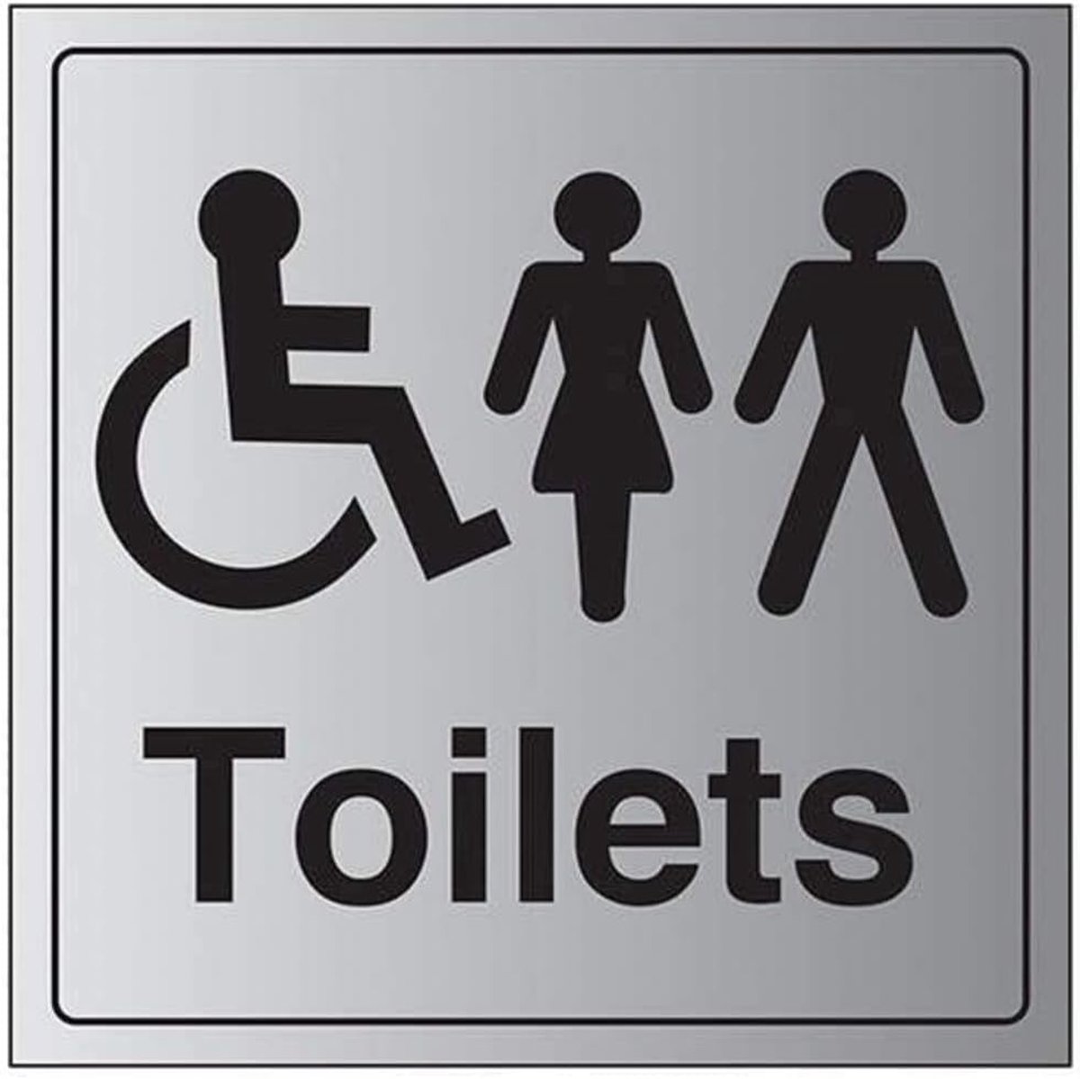 General Door-Disabled/Gents/Dames Toiletbord 150mm x 150mm