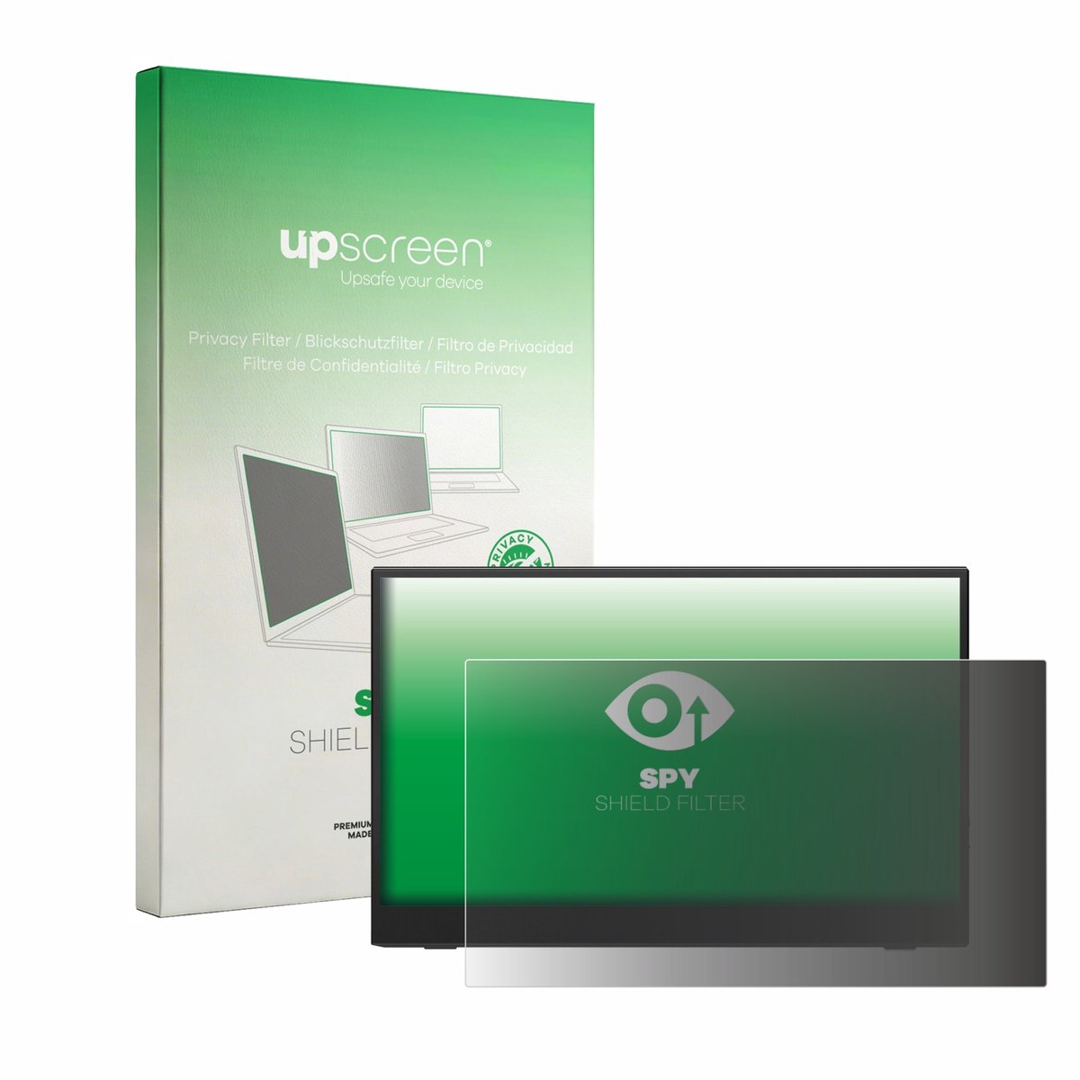 upscreen - privacyscherm voor HGFRTEE B156-SZF06L6 15.6" - privacy filter screenfilter Blauwlichtfilter