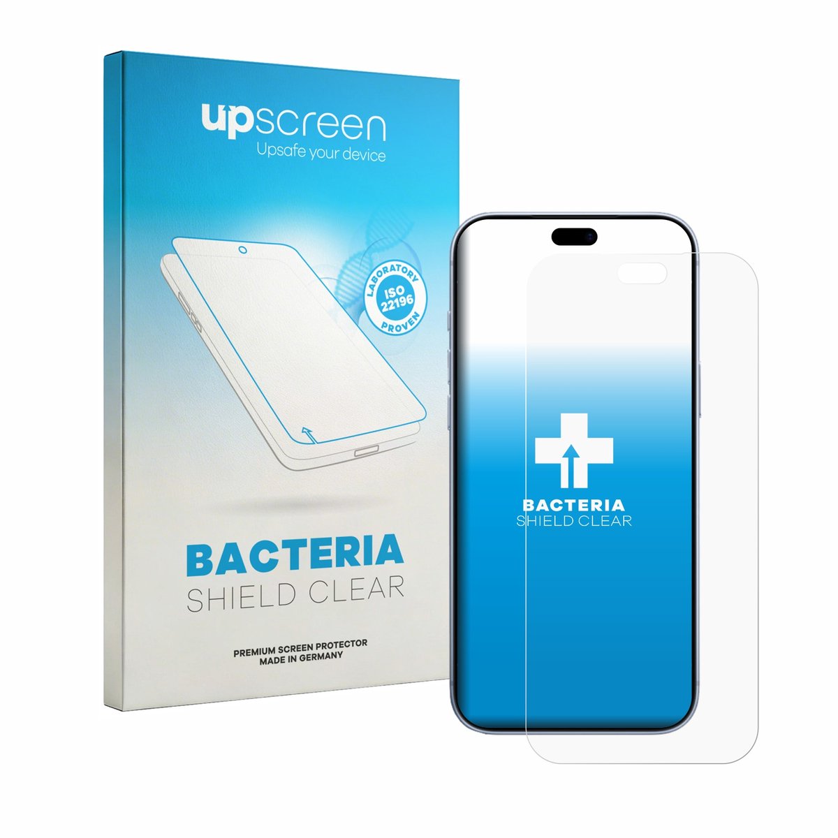 upscreen - Screenprotector voor Apple iPhone 18 Pro Max - Folie Beschermfolie transparant antibacterieel