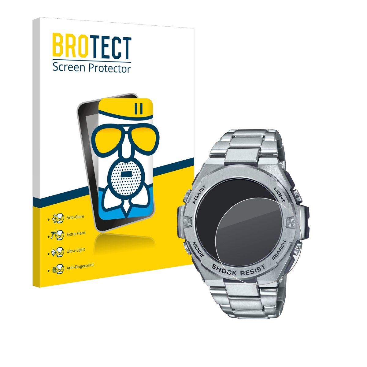 BROTECT - Screenprotector voor Casio G-Shock GST-B500D-1A - Folie Beschermfolie Beschermglas matte