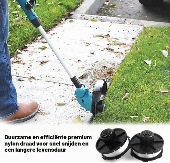 Spoelen reservespoel voor accu trimmer grastrimmer DUR181 DUR181Z DUR181RF 195858-1 vervangende autofeed spoel lijn (8,3 m/27 ft, Ø 1,6 mm met spoelafdekking) — afbeelding 2