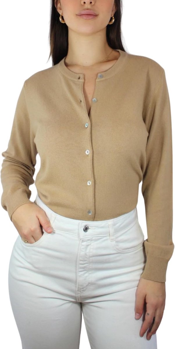 Kasjmier-vest voor dames, gemaakt in Italië