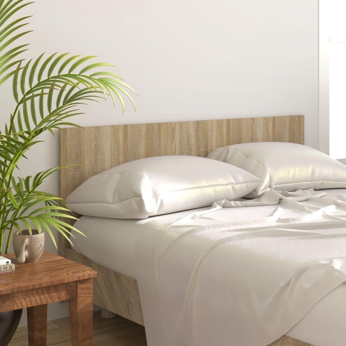 Hoofdeinde Sonoma eiken 160 x 1,5 x 80 cm, houtmateriaal, hoofdeinde van het bed, hoofdeinde voor slaapkamer, slaapkamer, hotels