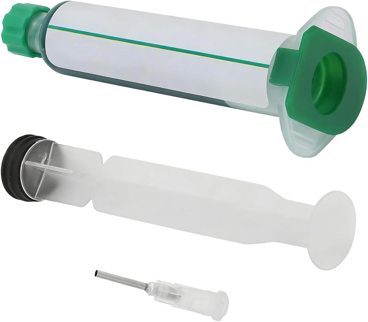 Soldeerstop inkt KGX-900 (10 cc) met druknaald, groene PCB Solder Resist-inkt, wordt gebruikt om elektronische printplaatcomponenten te isoleren en te beschermen