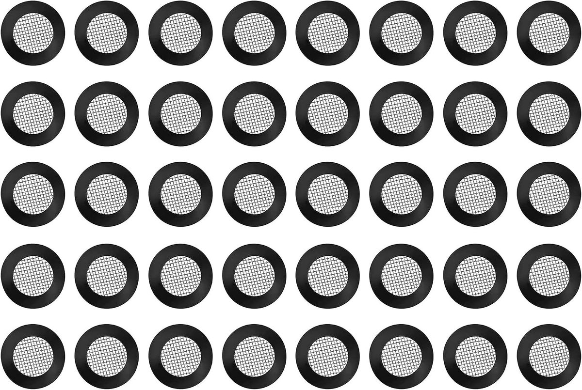 O-ringen slangafdichtingsfilter, netto douchekop, roestvrijstalen afdichting, rubberen sluitringen met filterrooster voor 1/2 inch douchekop