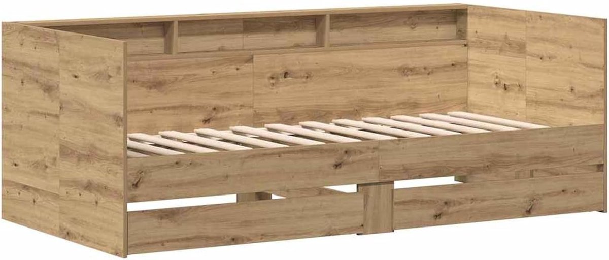 Artisan 3334000 Dagbed met schuifladen van eikenhout, 90 x 200 cm, dagbed, slaapbank, logeerbed voor woonkamer, kantoor, logeerkamer, kleine ruimtes