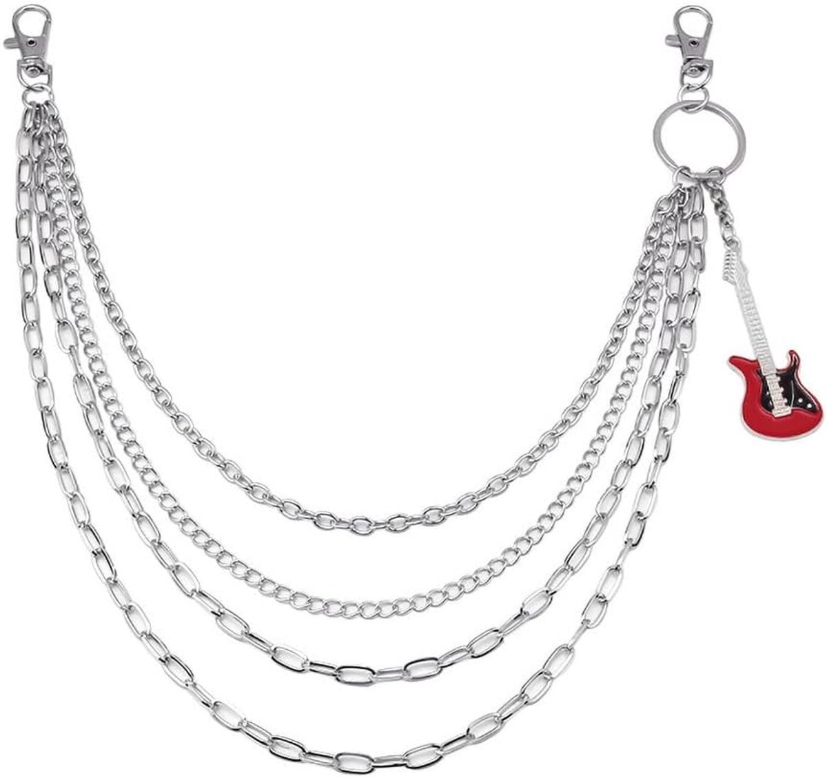 Broekketting Gelaagd Design - Vintage Accessoire - Hypoallergeen - Unisex Sieraden - Perfect voor Casual/Formele Gelegenheden - Ideaal Cadeau