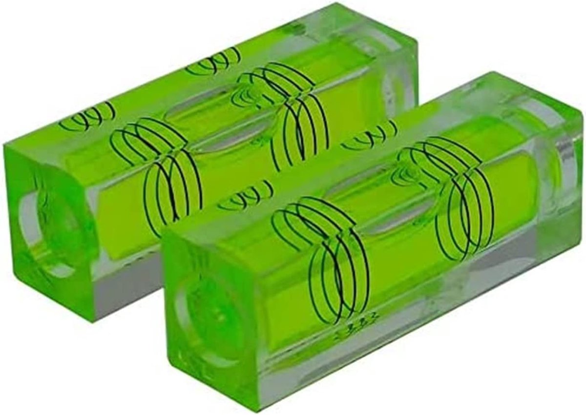 Precisie Mini Niveau Bubble Kleine Horizontale Bubble Drie Lijn Horizontale Parel Niveau Magnetometer 2 STKS (zonder Magneet)