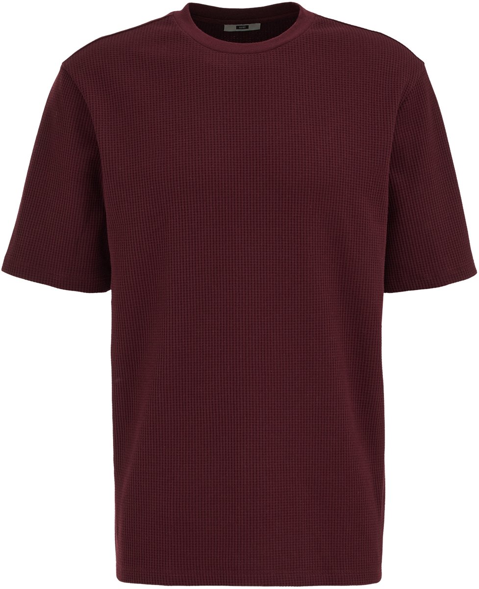 WE Fashion Heren T-shirt met structuur