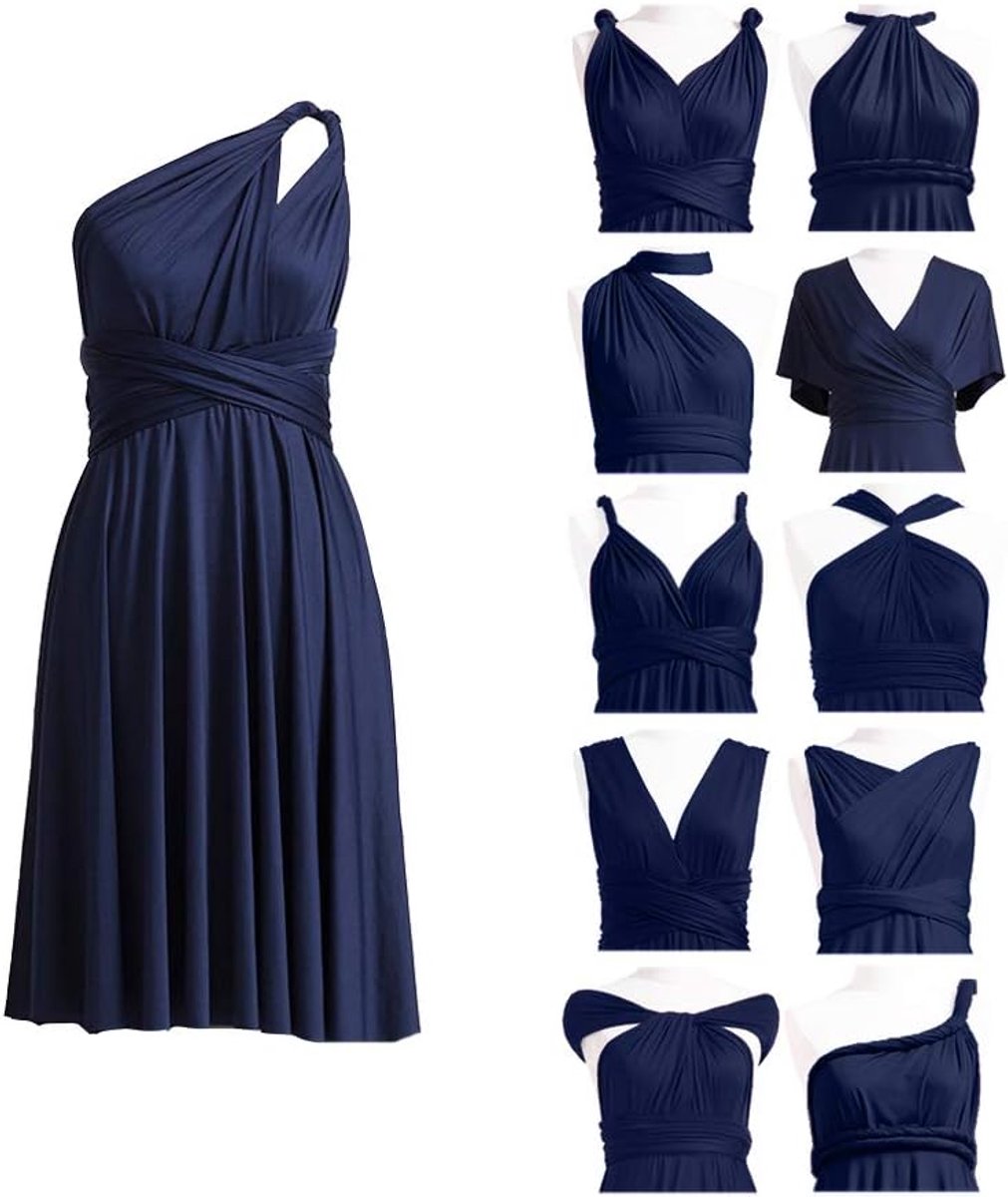 Jurken Convertible Wrap Midi Multiway Jurk