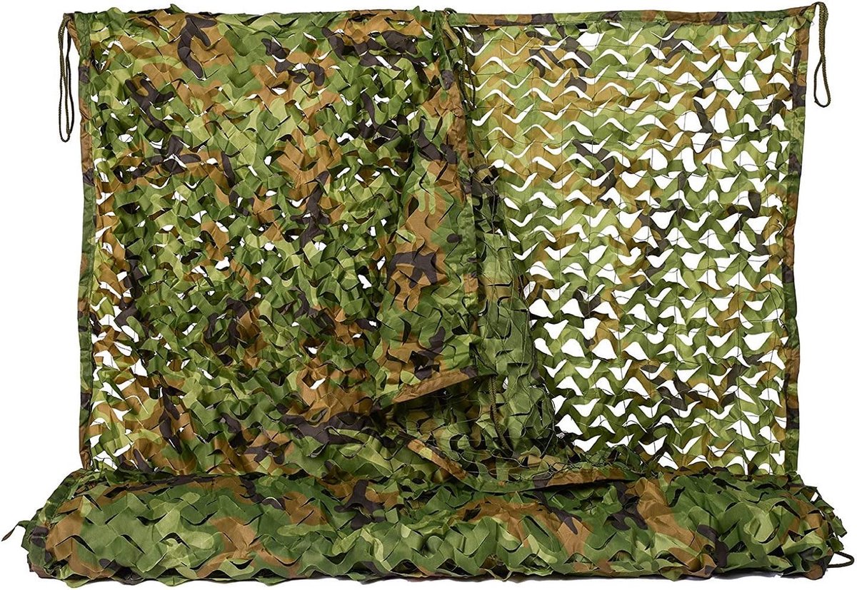 Camouflagenet Camo Net Camouflage Netten Army Militair Netten Bulkbroodje Jungle Militaire Gaas Net voor Zonnescherm Decoratie Jacht Jaloezie Schieten Camping 1x2M,1.5x4M,2x3M,2X6M,3X3M,4X5M,6X6M