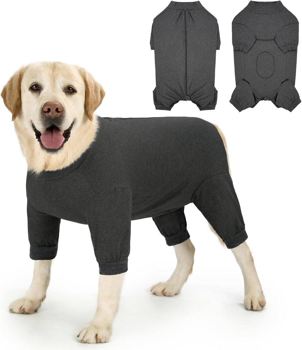 Na operatie body voor honden met ritssluiting, hond op body met benen, beschermend pak hond, kastratiebody, hond, medisch hondenbody, lekbescherming, wondbeschermingspak, honden