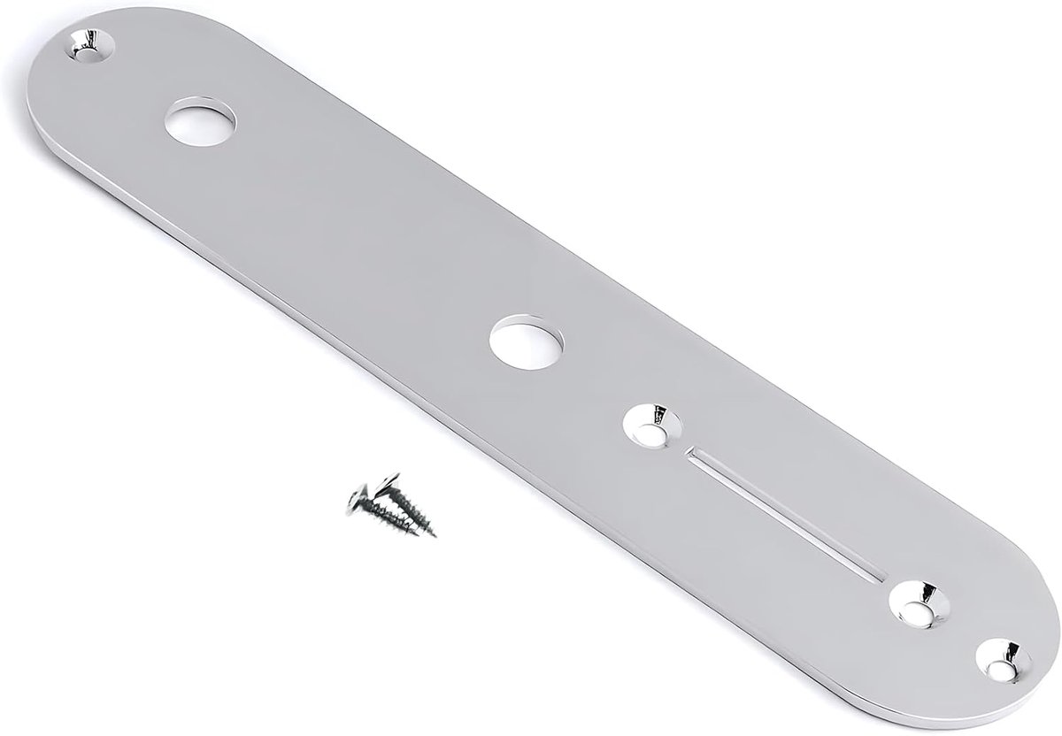 Elektrische gitaar control board cover TL elektrische gitaar printplaat met 2 schroeven voor fender telecaster zilver