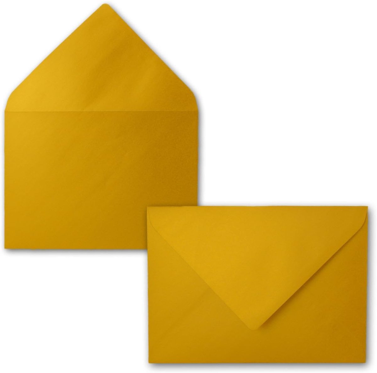 Enveloppen in goud metallic - 75 stuks - glanzend metallische DIN C5 enveloppen 22,9 x 16,2 cm - nat plakken zonder venster - Kerstmis, wenskaarten - FarbenFroh-serie