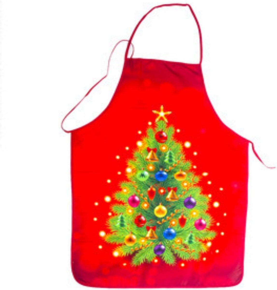 Schort, Kerst Cartoon Keuken Schort, Kerst Keuken Bakken Schorten, Kerst Grappige Schorten Kerst Koken Schort, Kerstboom, 80X60CM, Kerstboom