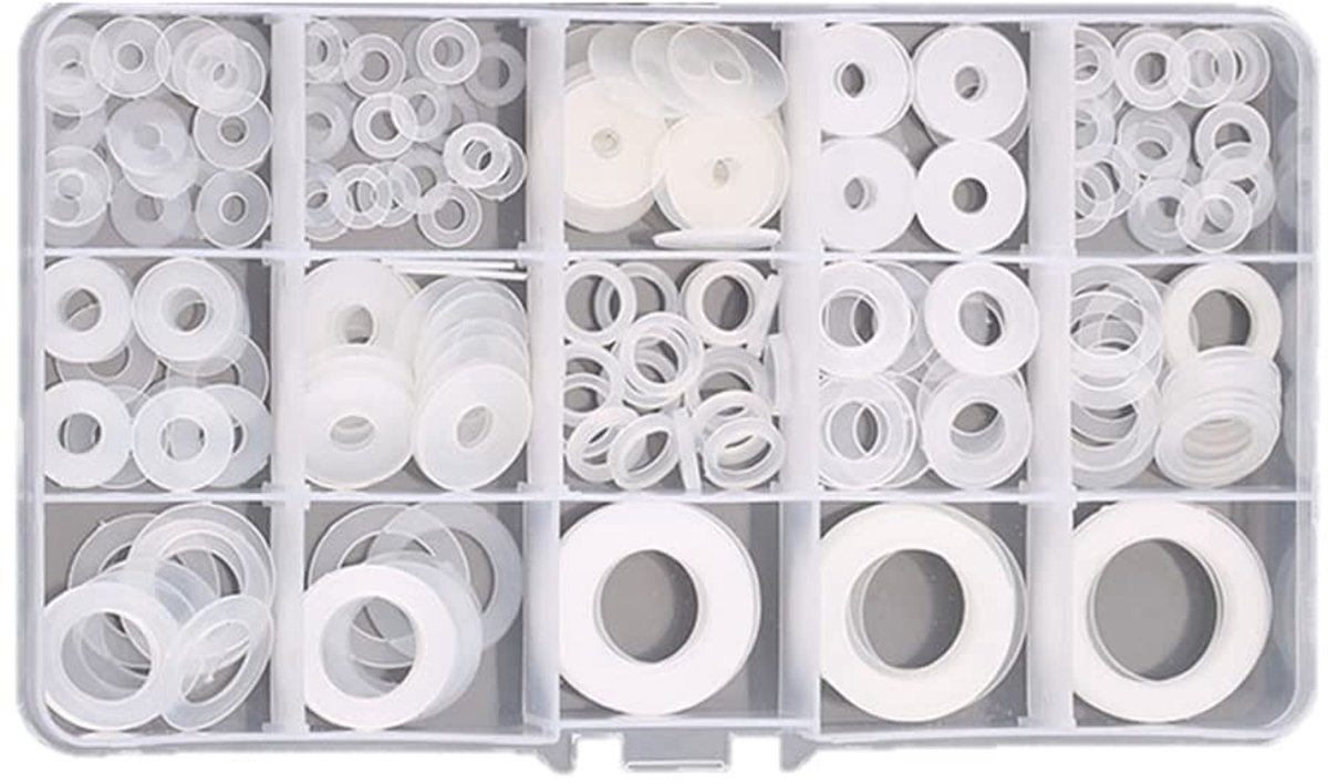 Platte sluitringen isolerende washer assortiment kit M3,5 M4 M5 M6 M8 M10 M12 M14 M16 M18 M20