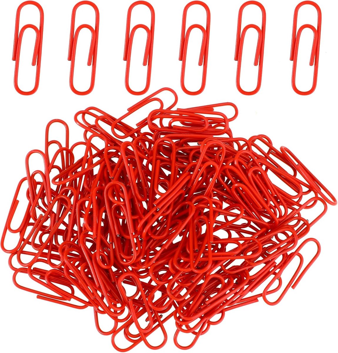 Dailygoods- Paperclips 200 Stuks - Gekleurde Paperclips - Klein Formaat 28 mm - Duurzaam - Roestvrij Gecoat - Kantoor Benodigdheden - Kantoorbenodigdh
