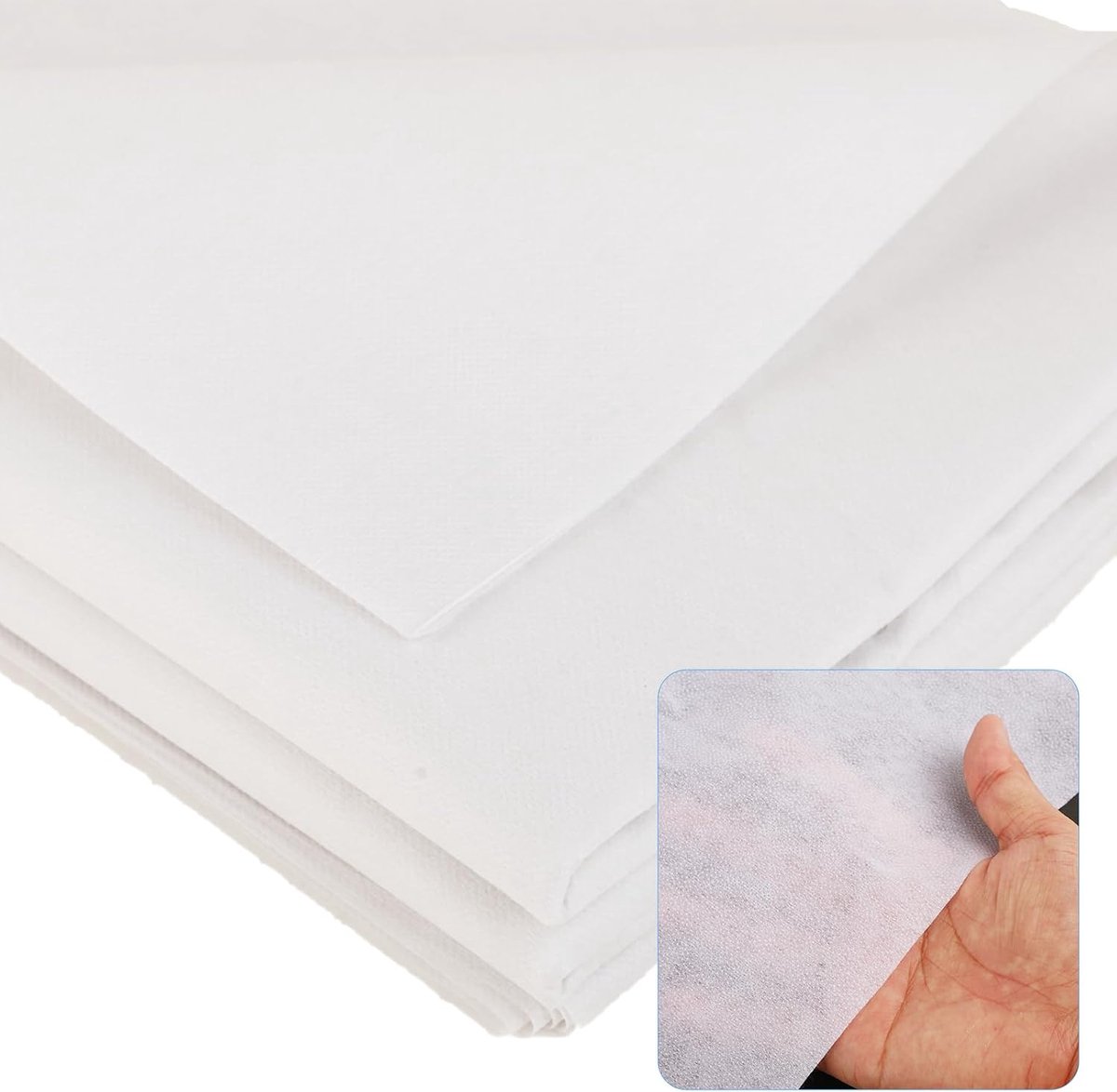 Dailygoods- Strijkvlies 300 x 100 cm - 50 g/m² - Opstrijkbare Tussenvoering - Voor Naaien/Knutselen - Eenvoudig te Gebruiken - Geschikt voor Kleding/H