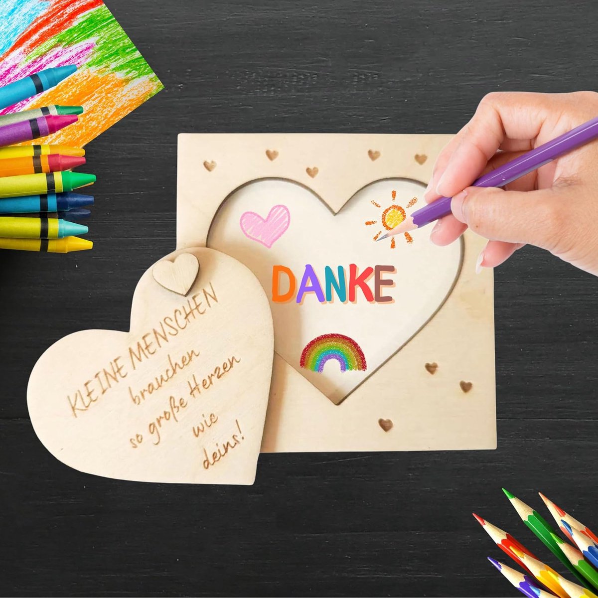 Afscheidscadeau, afscheid kleuterschool, kinderdagverblijf bedankkaart, kleine mensen nodig