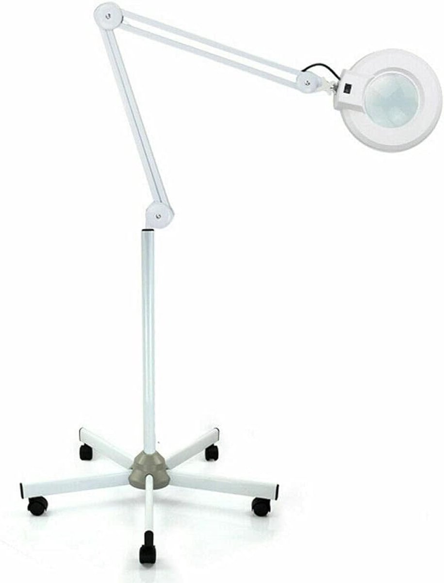 LED vergrootlamp 5/8 dioptrie staande vergrootglas voor tattoo cosmetica, 22W (5X)