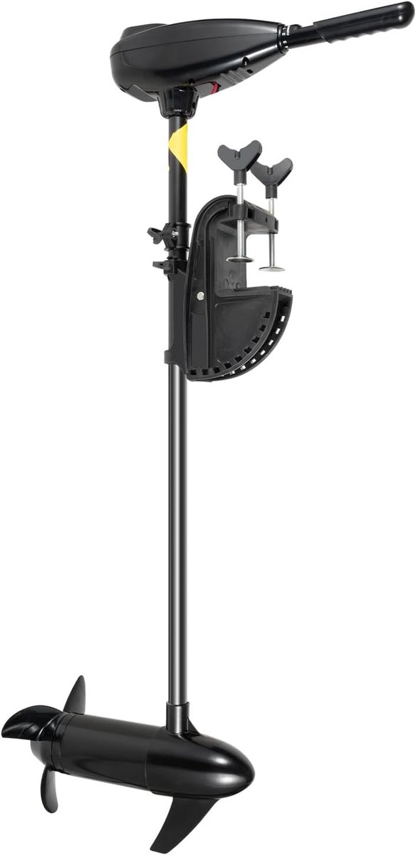 Buitenboordmotor, boot, marine-trolling-motor, elektrische buitenboordmotor, buitenboordmotor, bootmotor, elektrisch, 3-bladige propeller, buitenboordmotor, bootmotor
