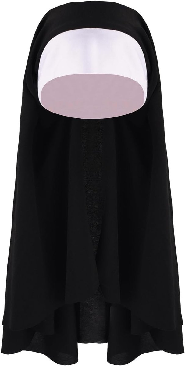 Halloween Nonnenhoed voor Vrouwen, Perfect voor Cosplay, Themapartijen en Rollenspellen - Unieke Kostuumaccessoire