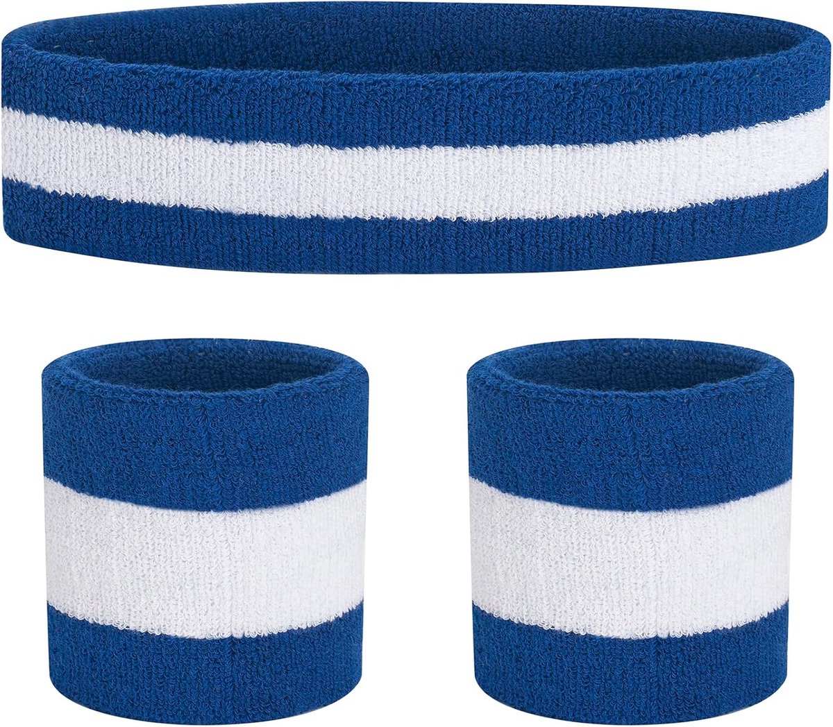 zweetbandset, sporthoofdband, armbandset, badstof, armband, sportoefening, basketbalarmband, hoofdbanden