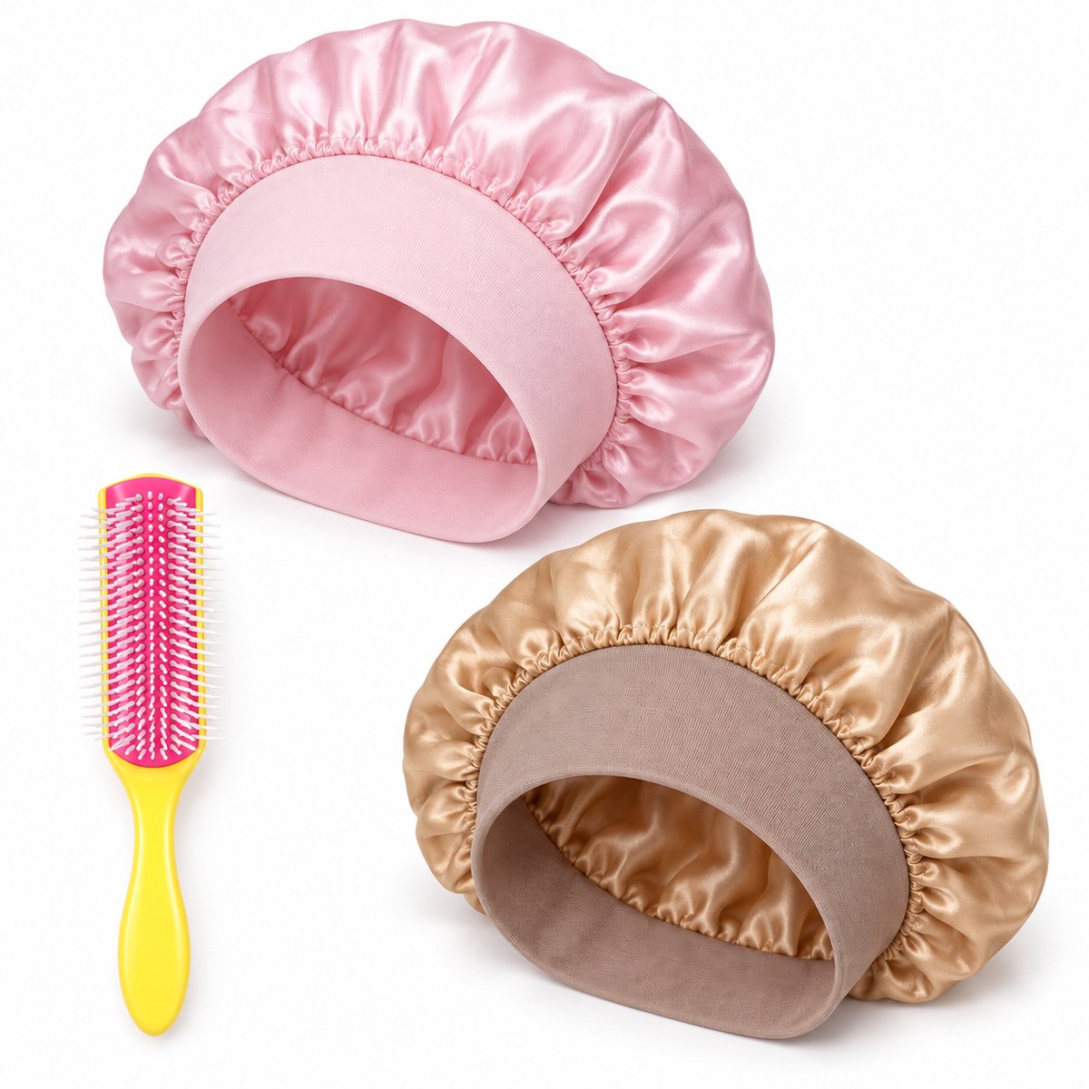 Professor Q Haarverzorgingsset - Bonnet Roze - Bonnet Goud - Fusion Pink Borstel