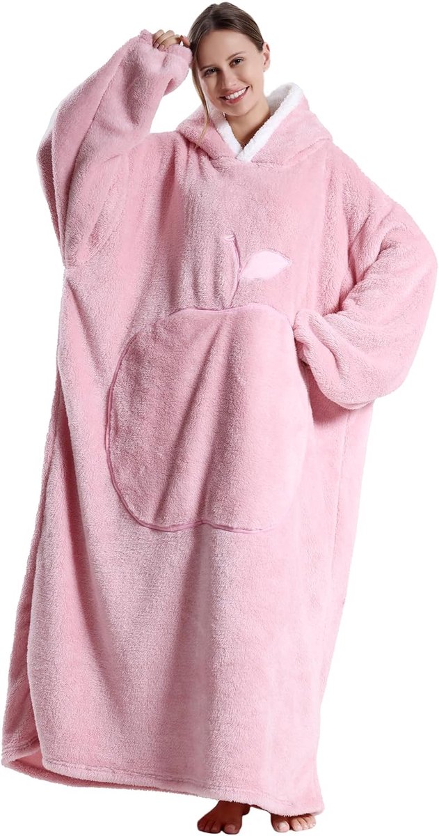 Badjassen, Lange Warme Badjassen, Uitgerust Met een Grote Hoed en Zakken, Comfortabele Casual Kleding Thuis, Perfecte Cadeaukeuze