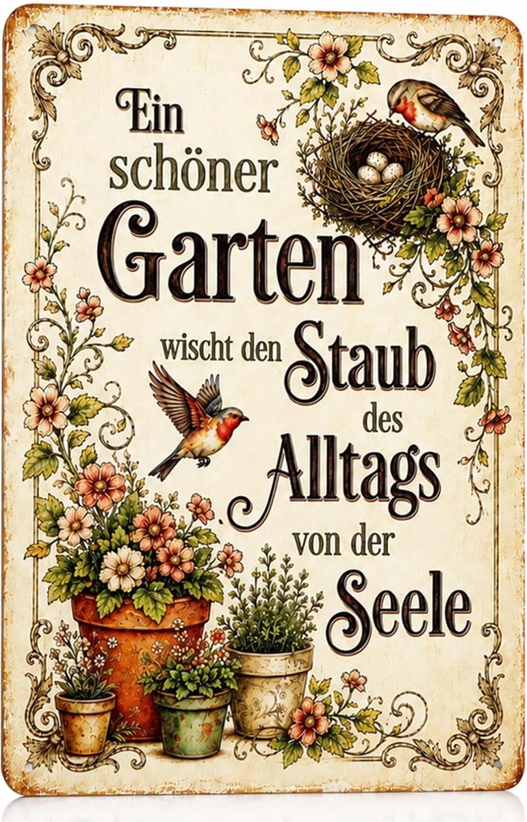Metalen Borden 20 x 30 cm Poster Vintage Bord