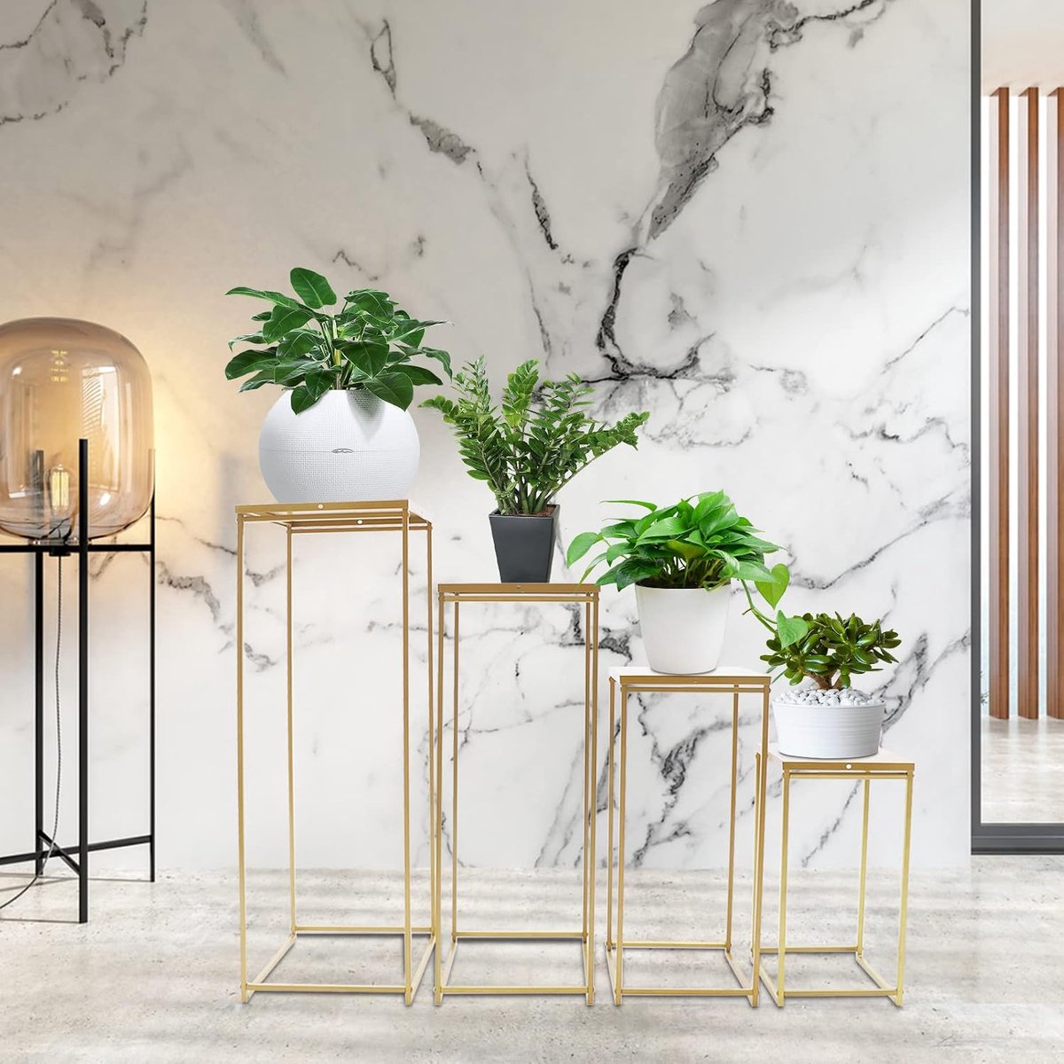 Metalen bloemenstandaard sokkel tafeldecoratie party bruiloft decoratie 4 stuks demonteerbare metalen hoge straat bloemenstandaard achtergrond decoratie bruiloft zuil metalen