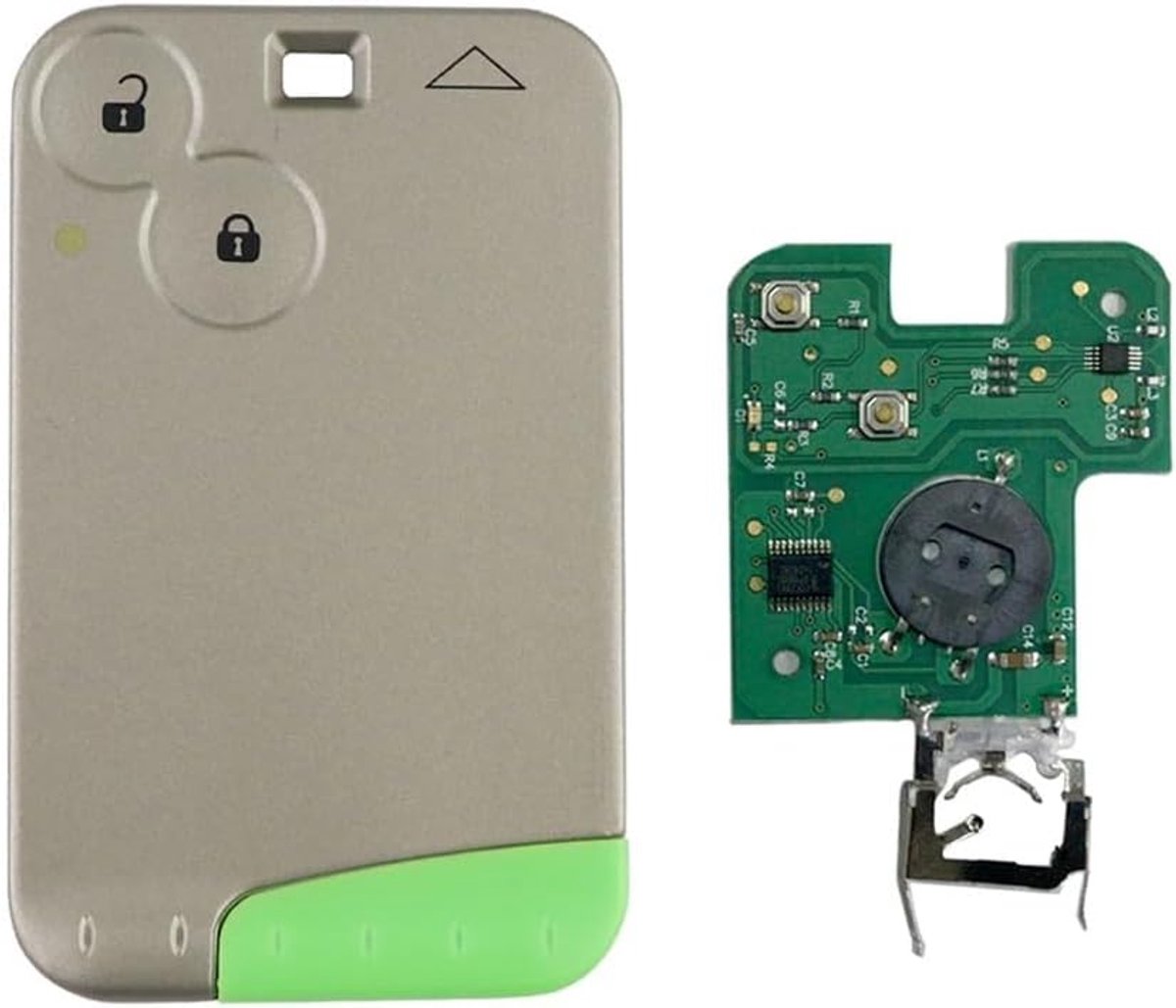 Afstandsbediening sleutelkaart autosleutel toetsen behuizing voor Renault 433 MHz Pcf7947 chip 2 kaart Smart Car Key voor Renault Laguna, Espace, Velsatis Key Blade