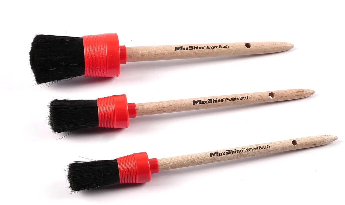 Maxshine 704610 detailingborstelset - 3 stuks
