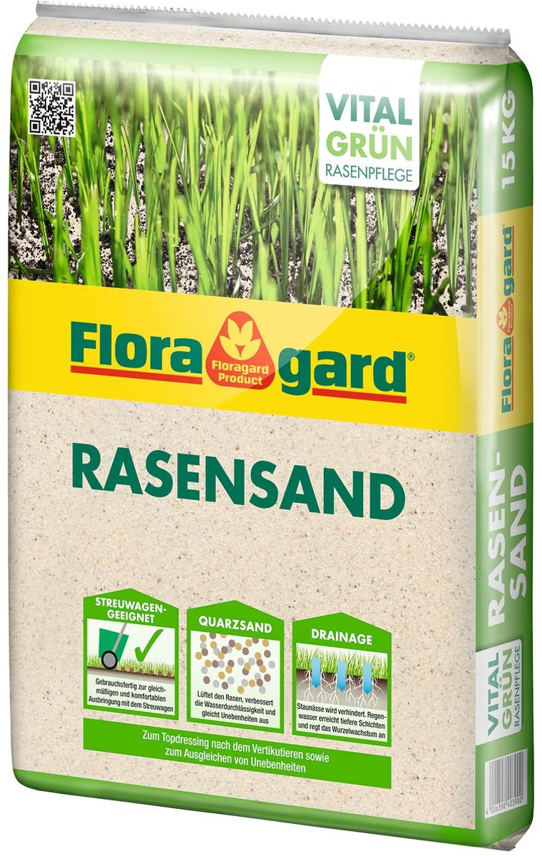 Floragard gazonzand voor bodembeluchting 15 kg
