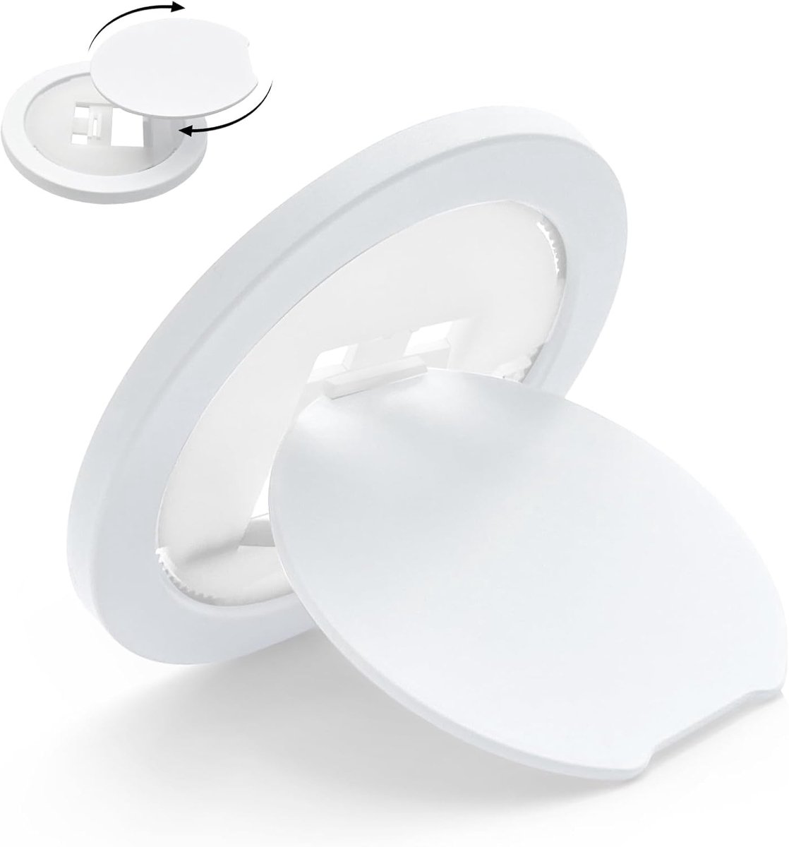 Mobiele telefoon-ringhouder, standaard, universele metalen ring voor smartphone, wit