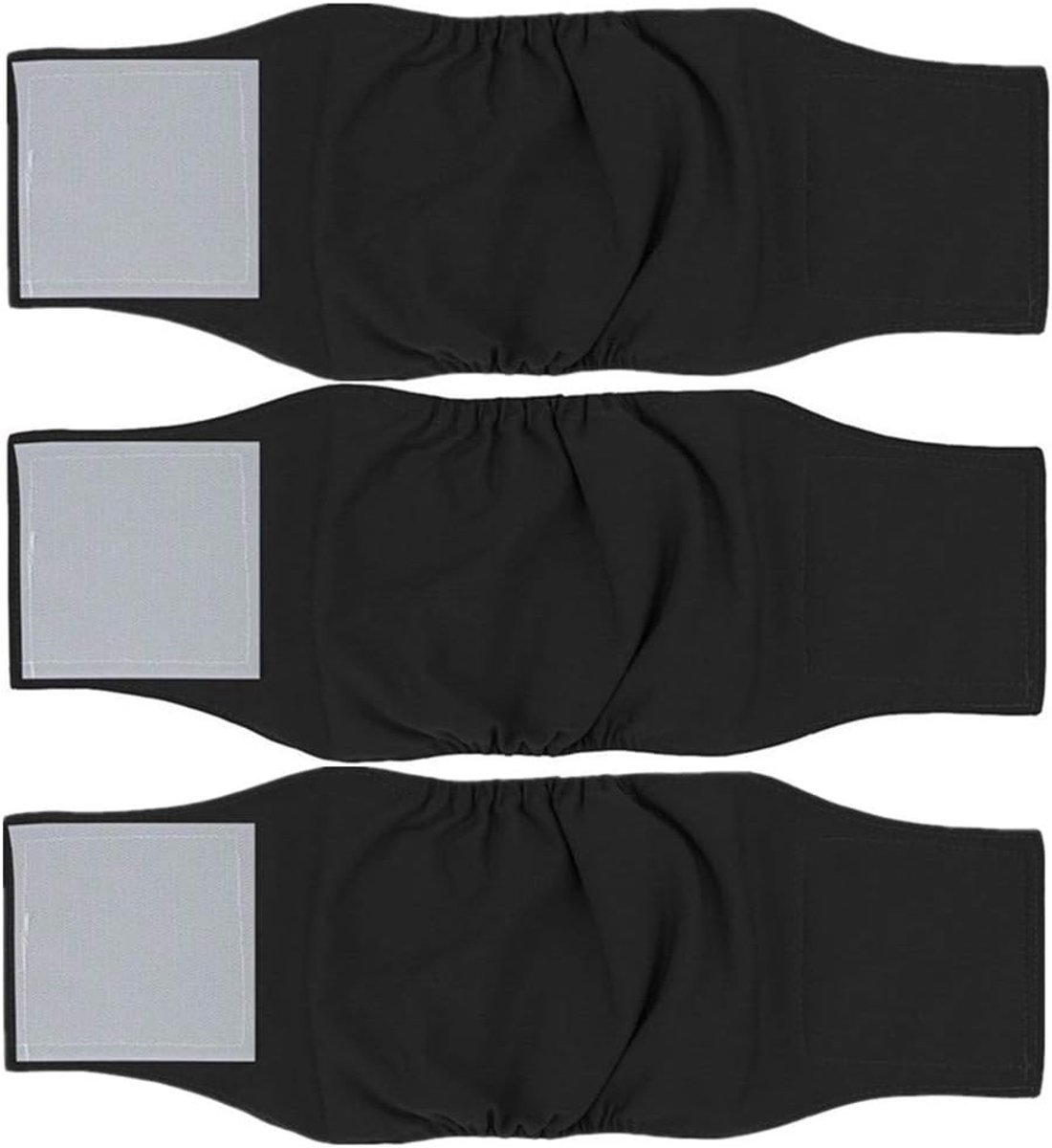 Luiers (verpakking van 3) - Comfortabele herbruikbare hondenluiers voor reuzen, puppy's en katten L (taille: 45-54cm)