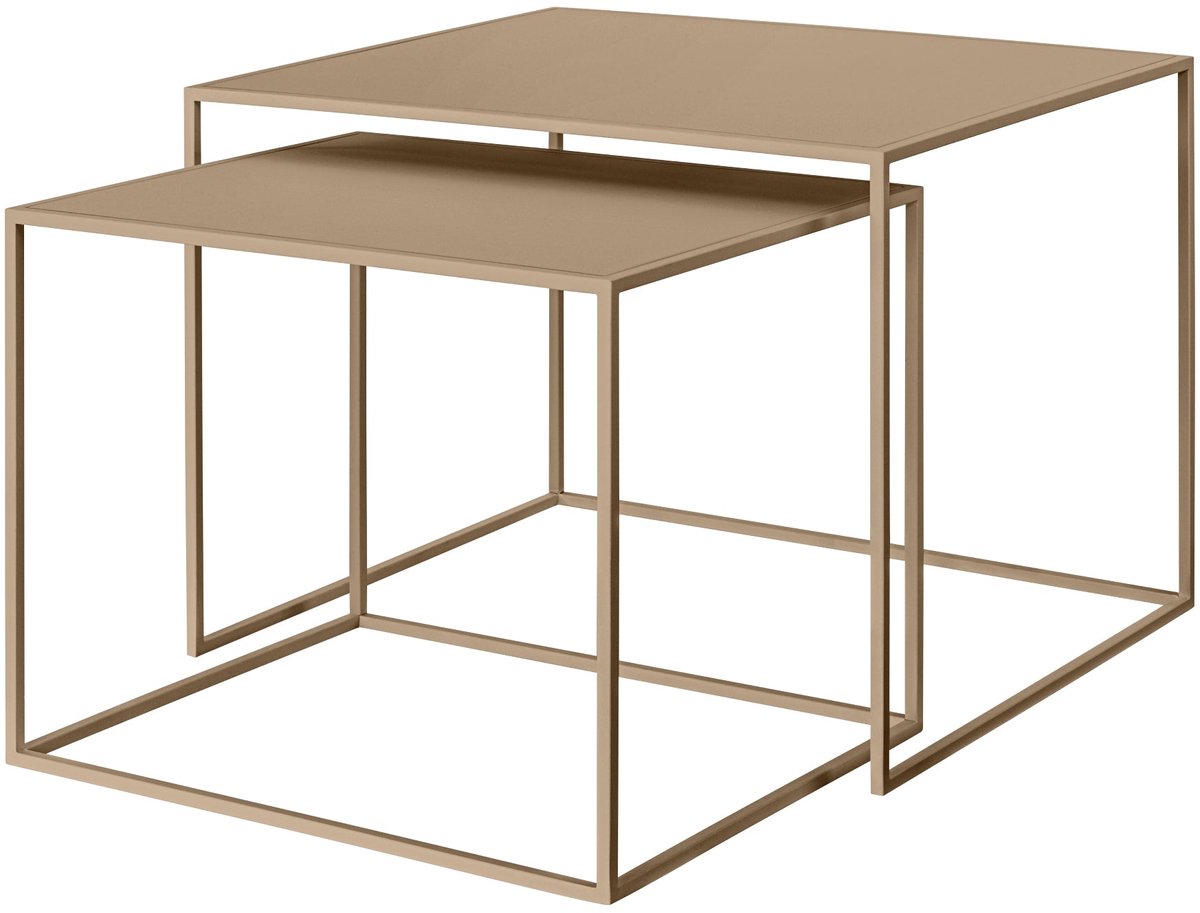 Fera Bijzettafel Nomad Large | Beige | Staal