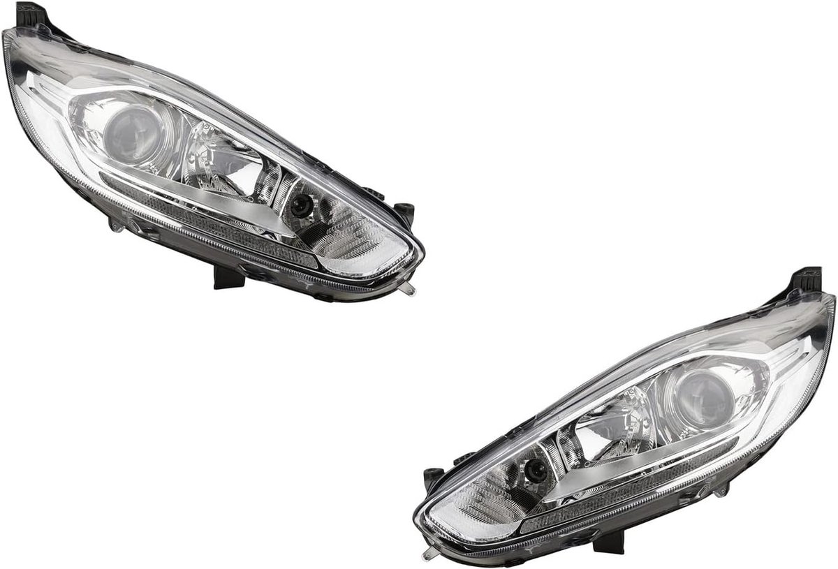 Koplampen Halogeen geschikt voor Ford Fiesta 08 12/2012- H7 H1 Set Links Rechts