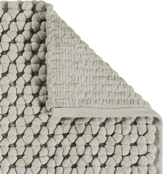 Nomad Badmat Greige | 60 x 100 cm | Lichtgrijs / Beige | Katoen / Polyester