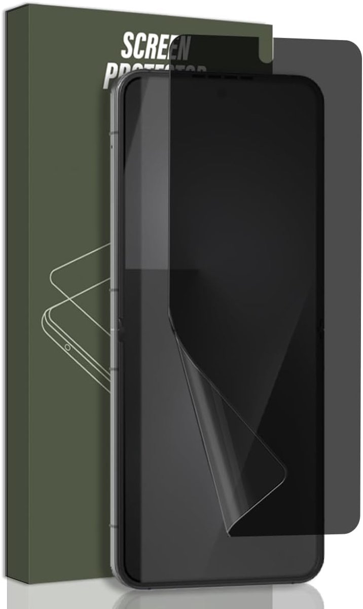 Anti-Spy bescherming voor Samsung Galaxy Z Flip 7, met 1 stuk Anti-Spy TPU Screen Protector, Bubble-, met installatiegereedschap bescherming Film voor Galaxy Z Flip 7