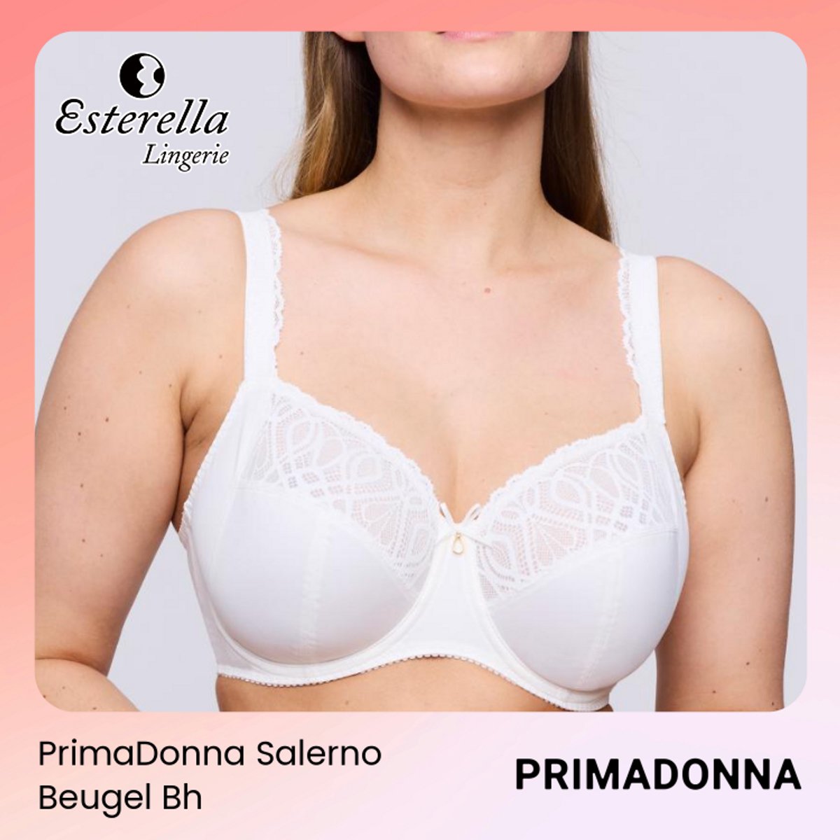 PrimaDonna Salerno Beugel Bh 0163530 Natuur - maat EU 70H / FR Ivoor