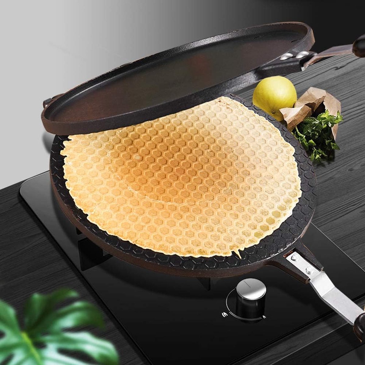 Ei Bakplaat Tray Huishoudelijke Non-stick Ei Vorm Dubbelzijdige Ei Krokante Taart Bakken Tool voor Gas Kookplaat
