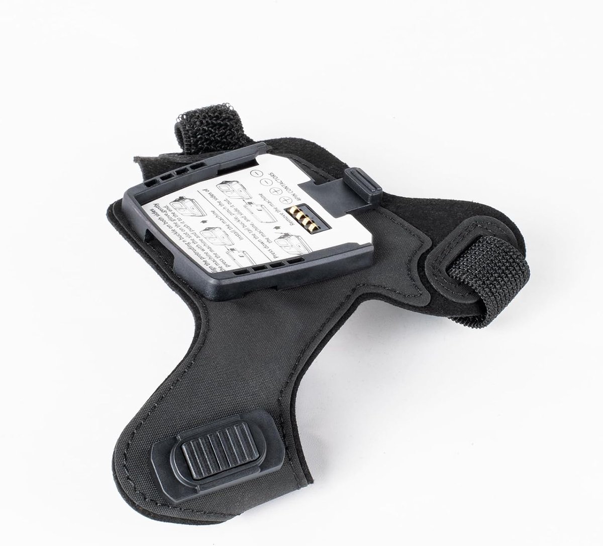 Barcode-scanner-accessoires: zwarte handschoen, compatibel met de scanners ES02 en NS02, geschikt voor magazijn, productie, transport, commissie en andere toepassingen.