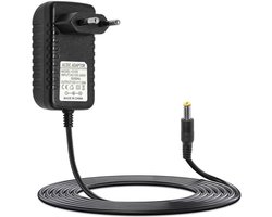 15 W oplader voor Echo Dot 3e, 4e 5e generatie, 12 V 1,25 A, netadapter voor Echo Show 5, 1e 2e generatie, spot, tv, kubus, oplader met kabel 2 m