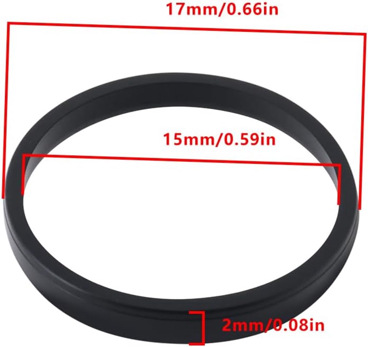 20 stks Model Trein Rubber Tractie Banden 17x15x2mm X8101 Compatibel met Hornby L6241 L5716