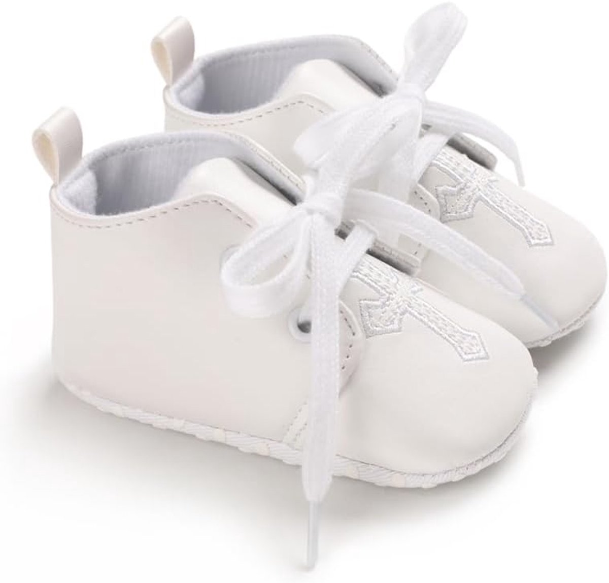 Babypantoffels van zacht katoen met flexibele zool, huispantoffels, dooplaarzen voor 0-18 maanden, ademende schoenen voor jongens en meisjes