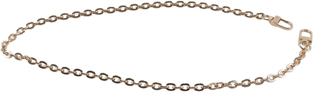 Metalen handtas ketting schouder crossbody riem tas accessoires bedel decoratie (goud, 60 cm)